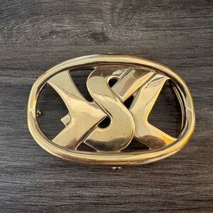 Vintage Yves Saint Laurent Gold Belt Buckle